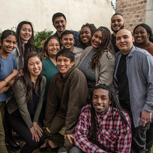 Group of diverse SF State students