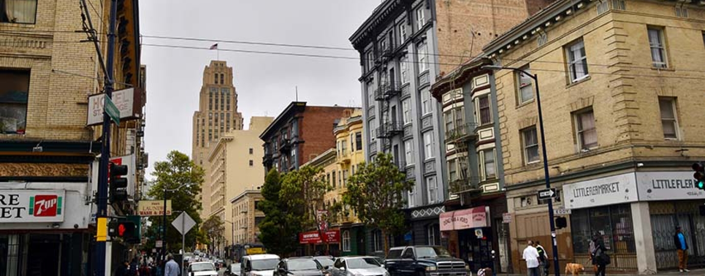 Photo of street in the Tenderloin Neighborhood